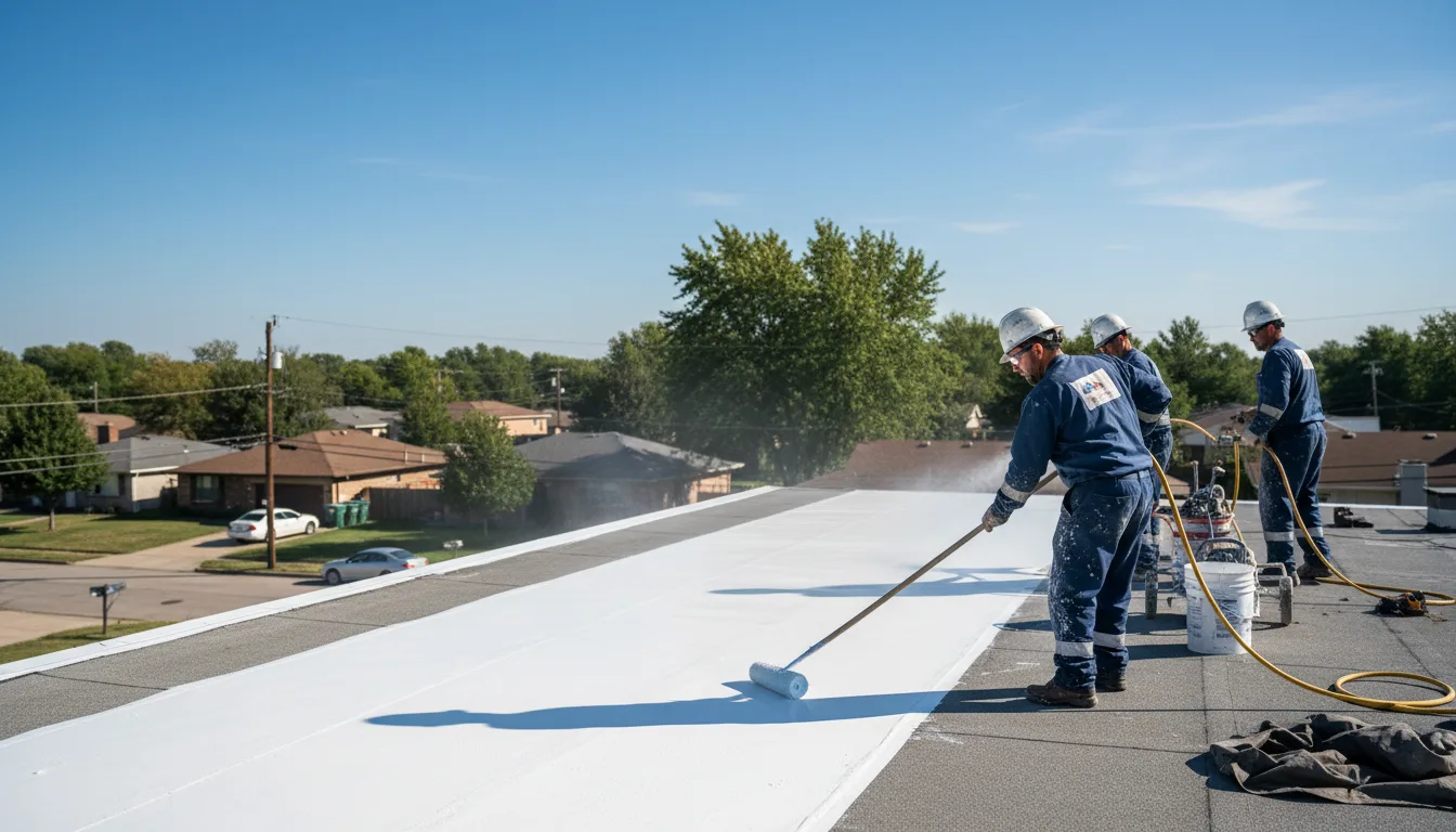 Commercial roof coating in Poplar Grove, AR near me